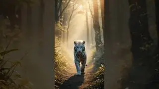 White Tiger in the Mist 🌫️🐅 | Cinematic Jungle Walk 4K | WildMotion
