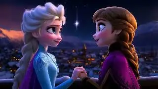 Elsa and Anna Kiss Story (Animated Cartoon).