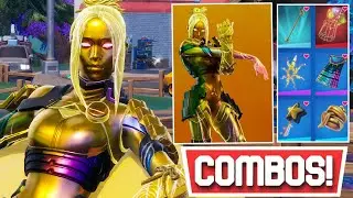 *NEW* BEST ADIRA SKIN [AURIC BLAZE STYLE] [CHAPTER 3 SEASON 3 BATTLE PASS] COMBOS! | Fortnite