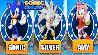Sonic Dash Android Gameplay - SONIC VS SILVER VS AMY