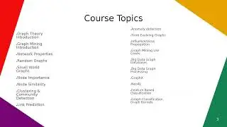 Graph mining course introduction