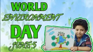 World Environment Day Poster | World Environment 5th June |Save Environment | Ecosystem Restoration|
