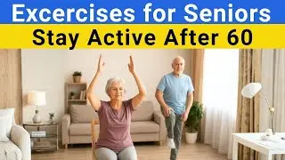 Simple Exercises for Seniors Over 60 - Chair Yoga, Balance & Dumbbell Routine