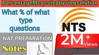 NAT test preparation percentage questions | NTS test preparation #nts #gat #iubire #exceltutorial