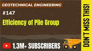 Efficiency of Pile group | Deep Foundation | Geotechnical Engineering - GATE