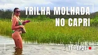 T1 Ep 21 Pesca esportiva com trilha inundada | De Kombi no Capri  São Francisco do sul SC