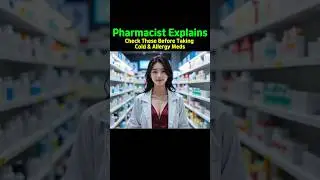 Check These Before Taking Cold & Allergy Meds #tylenol #sudafed #afrin #theraflu #benadryl