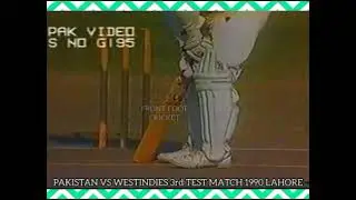 CRICKET 1990 07  PAKISTAN vs WEST INDIES 03rd test