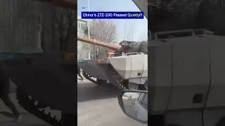 China&rsquo;s New ZTZ-100 Hybrid Tank Passed Quietly with Low Noise!!