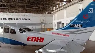 The latest addition to the Air Ambulance Service of Edhi Foundation