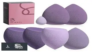 Makeup Sponge Set BS MALL Blender Sponges 7 Pcs for Liquid Cream