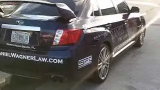 3M Certified vinyl lettering and car graphics miami on Subaru Impreza Miami
