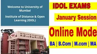 IDOL January Session Exam 2020 | IDOL exam | Mumbai University