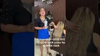 Schwarzkofh GOOD BYE YELLOW HAIR colour for BLONDE HAIR #hairstyle #hairextensions