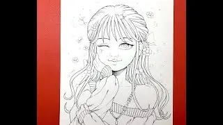 【Q Art】Ep #3｜Inking my coloring page