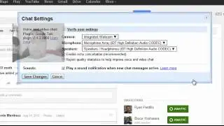 Audio and Video issues with google plus hangouts