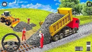 JCB Simulator: JCB Games 2024 - Railway Construction Simulator 3D - Android Gameplay