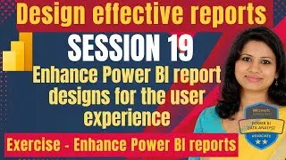 PL-300 Power BI Training | Enhance Report Design for User Experience | Exercise