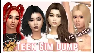 Female Teen Sim Dump - Sims 4 CAS + CC Folder & Sims Download