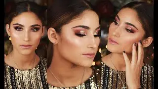 HOLI-DAZE 2018 | Burgundy and Gold Holiday Party Makeup | Eduard Emanuel