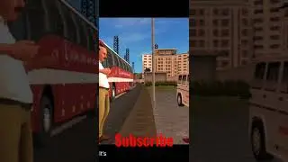 bus simulator driver meet police on road inttroducation#shortsvideo