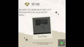 Ready to Ship Stunning Round Cut Diamond Engagement Ring 💍✨ | Atom Diamond Jewelry