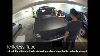 3M Car wrap film - 1080 Hood Installation