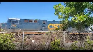 CSX ES44 and AC44 at Pompano Beach (7.3.21)