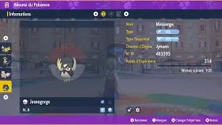 Pok&eacute;mon Violet : Minisange Shiny