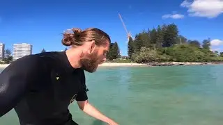 point of view surfing! superbank on a twin fin odysea log!!