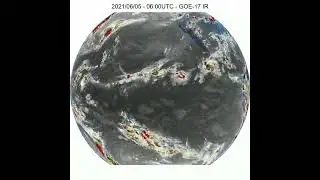 Infrared Satellite Timelapse from the Year 2021 - GOE-17
