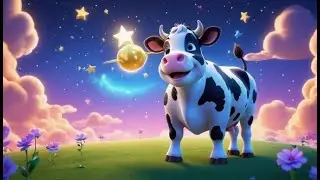 The Flying Cow and the Moon | Whimsical Imagination & Night Sky Adventure for Kids