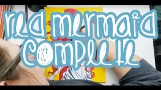 Red Mermaid Prismacolor Colored Pencil Illustration | Time Lapse Art| Nittani Draws #67