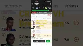 CRD vs TVH Dream 11 prediction | CRD vs TVH Dream 11 prediction today| CRD vs TVH |#dream11 #CRD