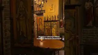Antwerp&rsquo;s oldest cathedral themed restaurant | Traditional Belgian food #antwerpen #belgianfood