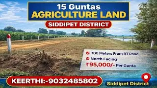 Keerthi:9032485802||Agriculture land for sale||15 Guntas|\Clear Road Access #youtube #agriculture