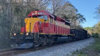 Rail Trains and The NS Geometry Train along the FEC Mainline