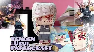 ✨️Tengen Uzui papercraft✨️ #tengenuzui #demonslayer #anime ##papercraft #ninja 