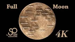 4K Timelapse Full Moon + Explanations + Map