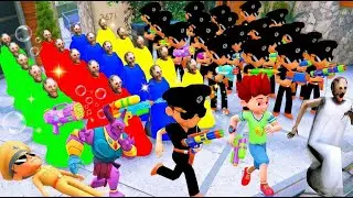 🤯😡1000 Little Singham Attacked On Granny 1000 Granny On Little Singham in Gta 5