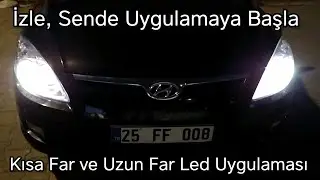 Hyundai i30 FD Led Xenon Montajı Kısa Farlar ve Uzun Farlar | Headlight Assembly