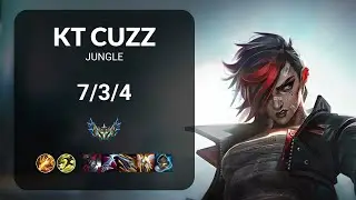 KT Cuzz Vi vs Lee Sin JUNGLE - KR CHALLENGER Patch 15.5