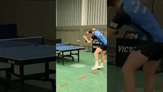 Till H&uuml;bner on fire against TT-Defender! With crazy finisher! 🔥🏓💪🏻 #tabletennis #crazy #sports