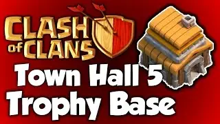 Clash of Clans Town Hall 5 Defense (CoC TH5) BEST Trophy Base Layout Defense Strategy