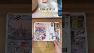 Travel Journal Flip Through: Thailand Trip 🇹🇭 #traveljournal #journaling #thailand