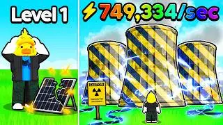I Made TRILLIONS Building MAX LEVEL Energy Factory in Roblox!