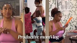 Productive Mom Vlog | Solo Parenting, Cleaning & Mom of 2 Life