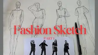 How to Draw Fashion Pose easily/  Fashion Sketch tutorial