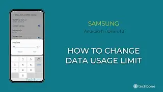 How to Change Data usage limit - Samsung [Android 11 - One UI 3]
