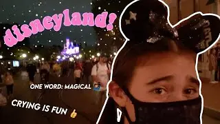 crying at disneyland :)